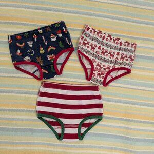 ⭐ Hanna Andersson Holiday Undies Unders Size Small (100/110, 4/5)